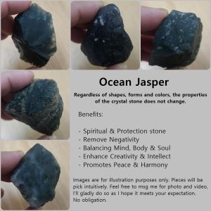 Ocean Jasper Raw Natural Crystal Stone | Spiritual Growth | Balancing | Creativity & Intellect