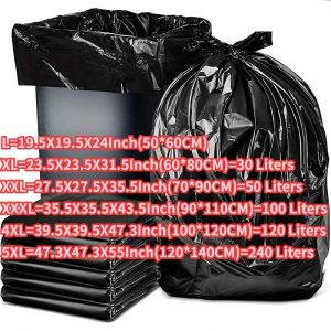 50pcs Garbage Bag Black XL XXL XXXL 4XL 5XL