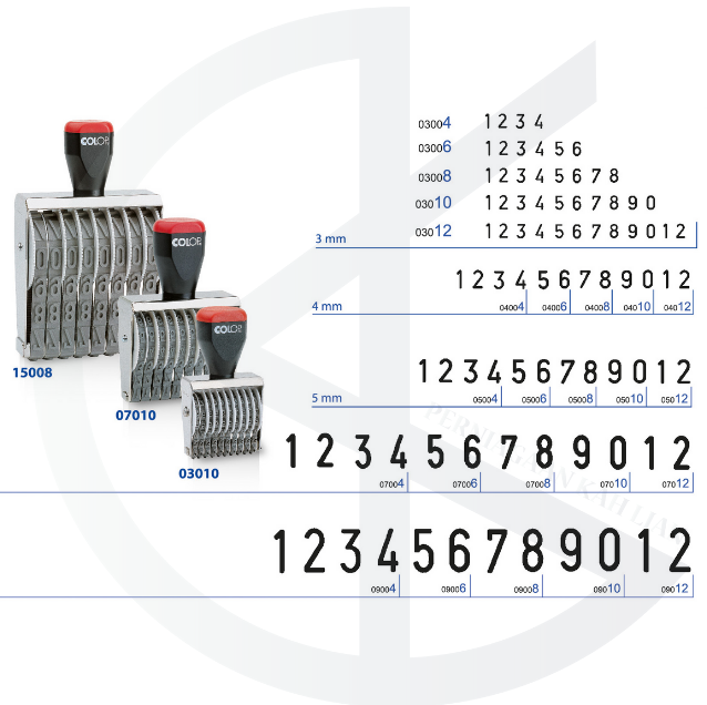 COLOP 18010 Rubber Number Stamp