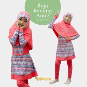 Baju Renang Anak Muslim & Muslimah Perempuan Usia SD 7-12 Tahun