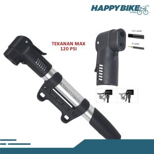 MXL Pompa Ban Sepeda Urban 04 Mini Portabel Pump Pocket Pentil Presta Schrader SV/FV Alloy