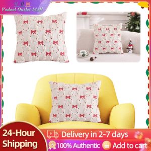 Soft Fabric Sofa Cushion Covers with Bow Tie Design for Cozy Living Space