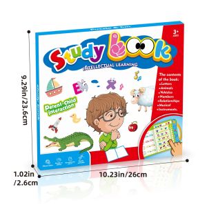 B-BOOK Pronunciation Speaking Learning Book Kid Voice Learning Electric Book with a Smart Logic Pen[Fast Shipping]