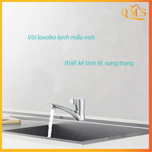 Vòi lavabo 1 đường nước lạnh vòi chậu rửa mặt bằng đồng mạ crom sáng bóng  QM.VR062B1