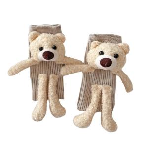 Fun Novelty Designs Crew Socks Cartoon 3D Doll Crew Socks Cotton Boot Socks Winter Warm Ankle Socks for Kids Boys Girls