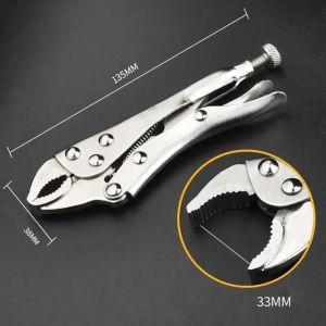 KIPRUN Locking Pliers Curved Jaw Alloy Steel Locking Pliers with Wire Cutter Locking Adjustable Wrench Locking Wrench Locking Adjustable Pliers