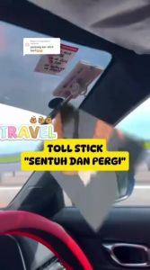 Skyblue 60CM TNG Extender Stick Card Holder With Car Pass Touch Card Holder And Go For Toll Kereta 车