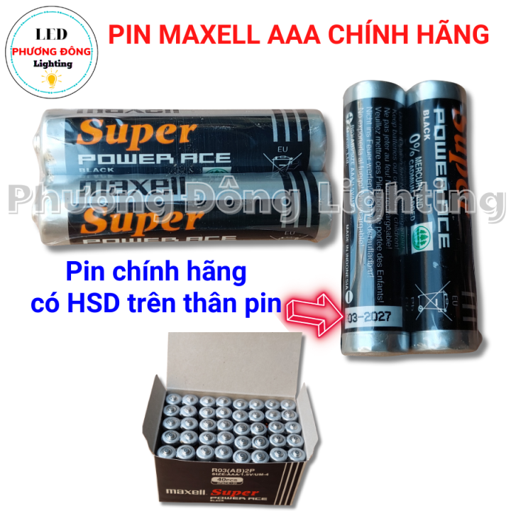 Pin 3A (AAA) Pin tiểu Super Maxell 1.5V, Pin vuông 9V maxell | Lazada.vn