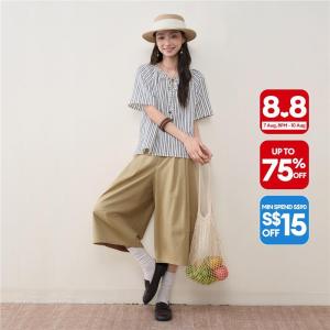 Giordano Women Women V Neck Shirt Free Shipping 18346609