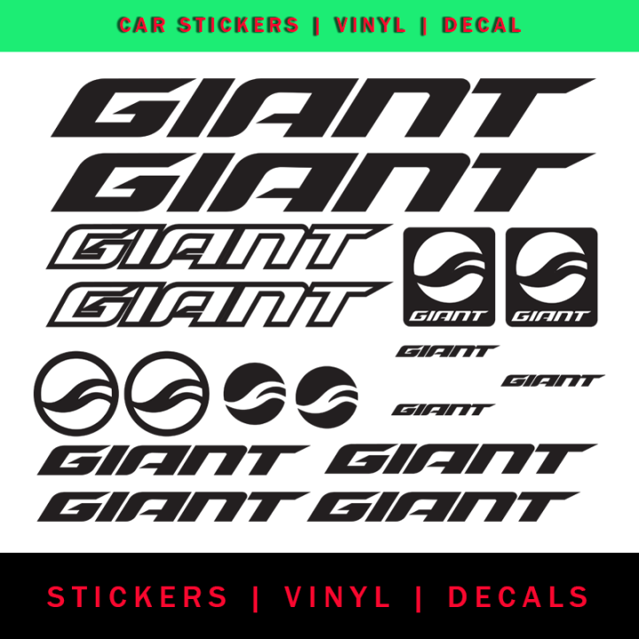giant bicycle stickers Stance (2019) Frame Decal Set Pegatinas Para Cuadro De Bicicleta Cuadro Giant Troquelado Sticker Set Giant Stickers For