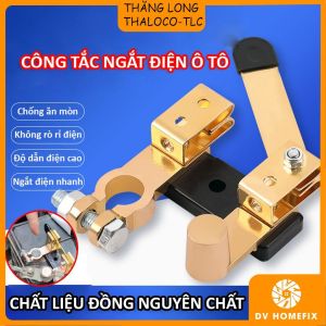 P PMC Công tắc ngắt kết nối bình ắc quy 12V 24V cho xe hơi xe máy kiểu cầu dao chất liệu hợp kim thép mạ đồng chất lượng cao