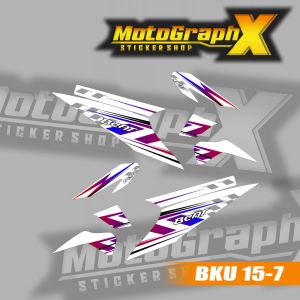 Striping Motor Beat Karbu Tahun 2008-2012 Desain Stiker Terbaru BKU 15
