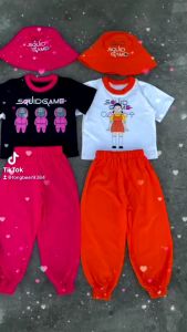 ชุดเซทแฟชั่นเด็ก SQUID GAME