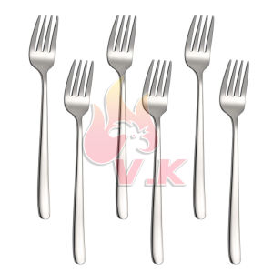 VK 6PCS Spoon And Fork Set Gold Stainless Steel Dinnerware Korean Spoon Food-Grade Spoon Fork Set