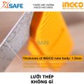 Thước đo góc vuông INGCO HAS123002 | thước ê ke chiều dài 300mm (12") chiều rộng lưỡi dao 40mm độ dày lưỡi dao 1,5mm để đo góc vuông vát cạnh đo bên trong và bên ngoài. 