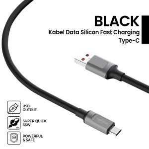 NANVAN NVN-KD55 USB KABEL DATA SILIKON CHARGER HP MICRO / TYPE TIPE C FAST CHARGING