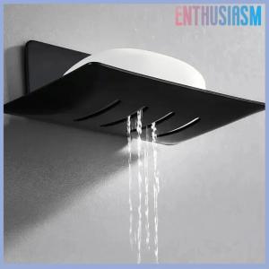 【Enthusiasm】🌟🌟【Hot Sale】🎈 ถาดรองสบู่สำหรับห้องน้ำที่วางสบู่ที่วางสบู่ที่ระบายน้ำติดผนังกล่องถาดใส่สบู่
