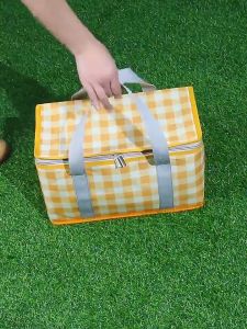 Bag Foldable Picnic Large Capacity Camping Picnic Insulated Cooler Bag Picnic Mat Ice Thermal Food