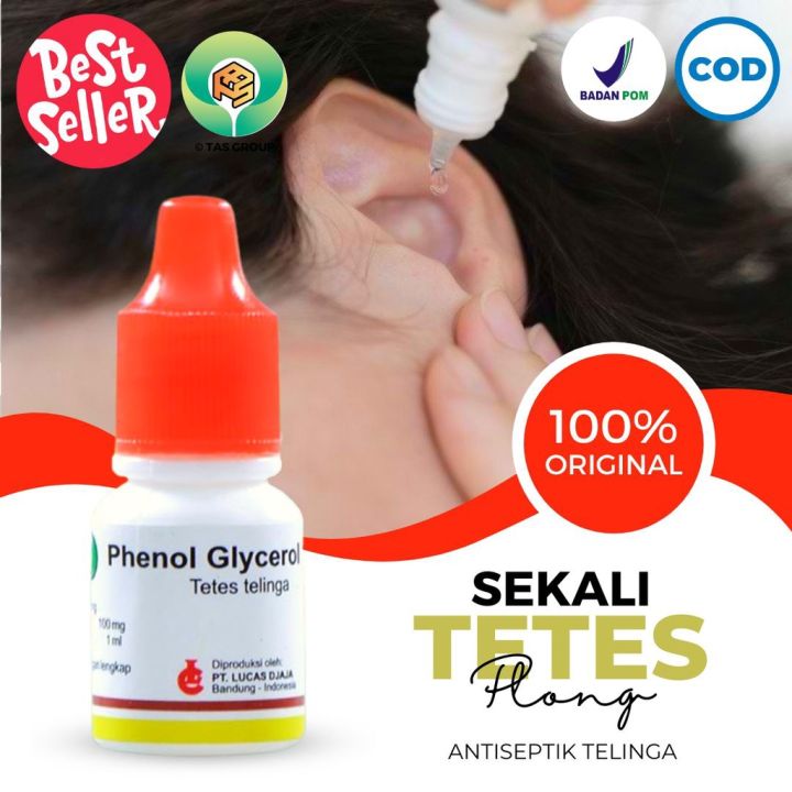 Paling Ampuh - Pembersih Telinga Aman Dan Lengkap Alat Obat Tetes Kuping Kotoran Keras Berair Bau Tersumbat Phenol Glycerol Gliserol Original