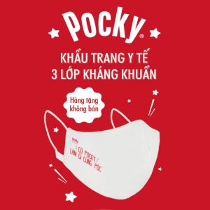 (Hàng Tặng Không Bán) Khẩu Trang Y Tế 3 Lớp Kháng Khuẩn Pocky Thời Trang
