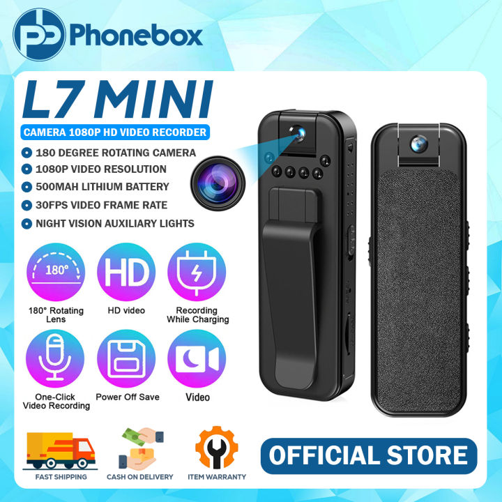 Phonebox l7 mini camera 1080p hd body camera video recorder action