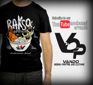 BAJU KAOS BAKSO / KAOS DISTRO / TSHIRT MAKANAN KULINER INDONESIA FOOD