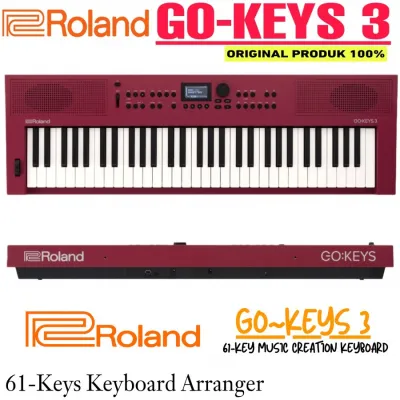 Roland Go Keys 3 Portable Keyboard 61-Touchkeys dengan Display LED - Warna Variatif