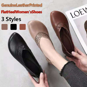 Soft sole retro leather big toe shoes