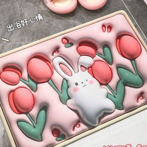 Thảm Lau Chân 3D Da Nappa Siêu Cute Họa Tiết Ngộ Nghĩnh - Thảm Chùi Chân Thấm Nước 3s Kích Thước 40*60cm