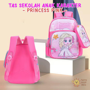TAIYO Tas Ransel Sekolah Anak Set Karakter Kartun Anti Air Untuk TK dan SD Bahan Tebal