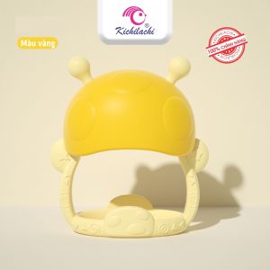 Gặm Nướu Cho Bé Kichilachi Hình Ngôi Sao phát triển răng nướu khả năng cầm nắm Chất Liệu Silicon An Toàn Cho Bé
