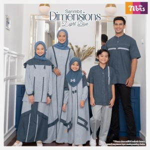 SARIMBIT NIBRAS DIMENSIONS LIGHT BLUE KELUARGA RAYA COUPLE NIBRAS KELUARGA MUSLIM TERBARU 2022