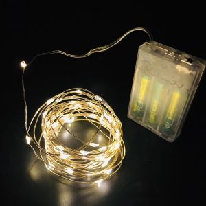 5M Led String Lights Waterproof Fairy Lights 3AA Battery Holiday lighting for Christmas Tree Wedding Party Decoration lampu raya 5米灯串