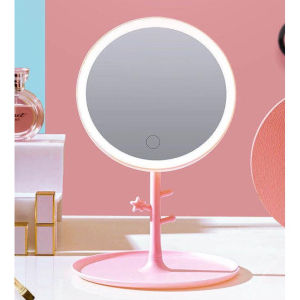 Gương Trang Điểm Để Bàn Có Đèn Led Cảm Ứng 3 Chế Độ Ánh Sáng Trùm Sỉ Gia Thành