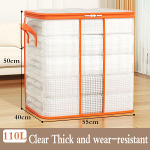 35L-250L PVC Waterproof Clothes Organizer Storage Bag With zipper Wardrobe Organizer boxes