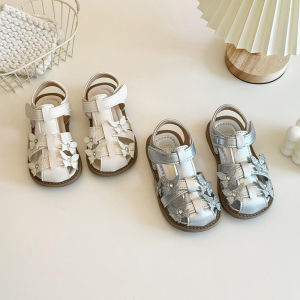Childrens Princess Shoes Baby Girl Bling Butterfly Sandals Fashion Braided Soft Bottom Casual Kids Sparkly Beach Sandals H07166