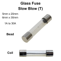 Slow Blow Glass Fuse 5x20 6x30 250V 1A 2A 3A 5A 6A 8A 10A 12A 15A 20A 30A Glass Tube Fuse Fius Kaca. 