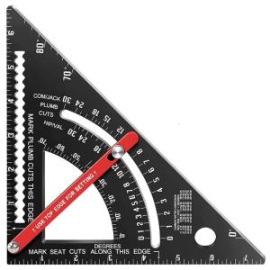 Carpentry Triangle Ruler Rafter Framing Square Woodworking Measurement Tool Layout Tool Adjustable Combination Square