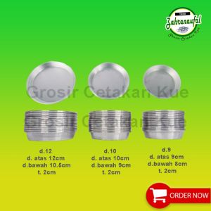 PROMO 12 PCS - LOYANG PIZZA / BOLU LIPAT | CETAKAN PIZZA MINI 9cm|10cm|12cm BAHAN ALUMINIUM PRESS