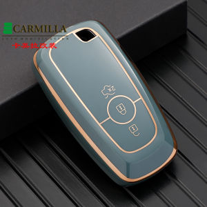 Vỏ Bọc Chìa Khóa Từ Xa Xe Hơi Bằng TPU Vỏ Bọc Fob Cho Ford Edge Fusion Mustang Explorer F150 F250 F350 Ecosport Giá Đỡ Bảo Vệ Không Chìa Khóa