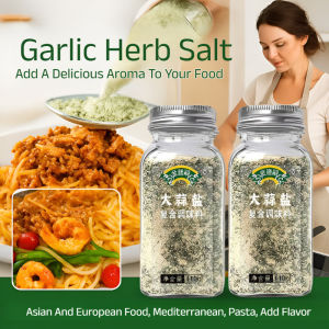 Garlic Salt Combo 110g box with Parsley Flavor for Restaurant and Fresh Food