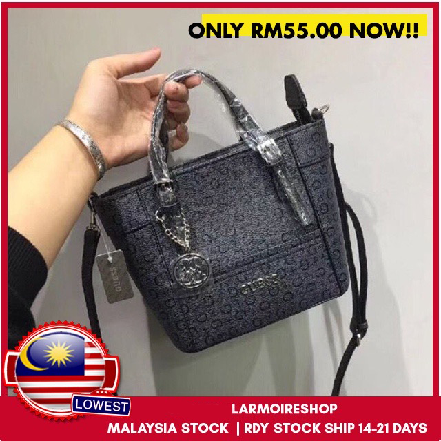 Malaysia Ready Stock Guess Logo Women Sling Bag Handbag Women'S