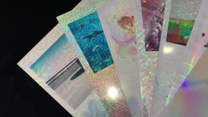 Wholesale A4 sheet hologram sticker paper for inkjet printing adhesive sticker paper 20 pieces