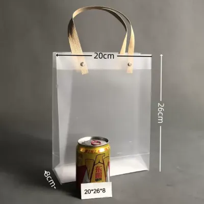 PVC Loot bag Small gift bagBbags for gifts Clear paper bag PVC hand bag Transparent bag women