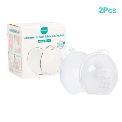 Phanqy Breast Milk Collection Shell Food Grade Silicone BPA Free 2Pcs For Large Capacity Breast Feed