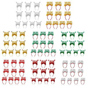 Crowns Glitter Hairband 2026 Headwear Christmas Party Photo Props Christmas Party Headwear Cosplay Accessories