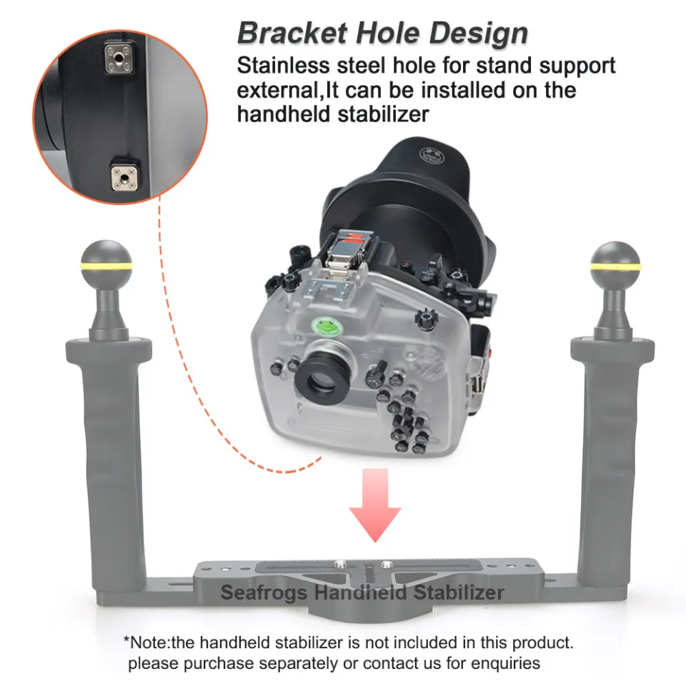 Seafrogs 40M/130Ft Underwater Camera Houisng Kit For Nikon Z6 II