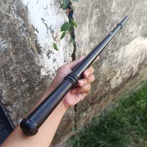 Tongkat Komando Kayu Galih Kelor Hitam Panjang 60 cm
