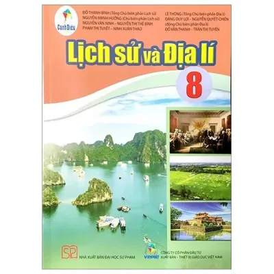 Sách giáo khoa Lịch Sử và Địa Lí 8 - Cánh Diều (Bán kèm bao sách và bút chì 2B)
