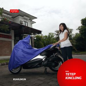 Cover Motor Sarung Motor CoverSuper Selimut Mantel Motor Matic dan Cube Size L Cover Super - Merah
